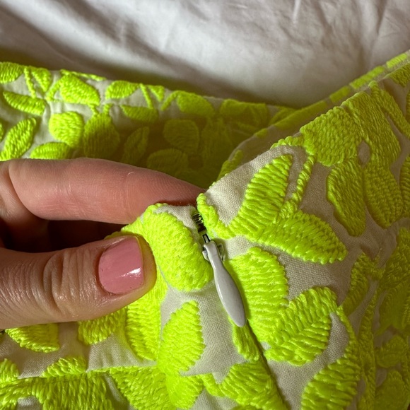J Crew neon embroidered miniskirt - Picture 2 of 9